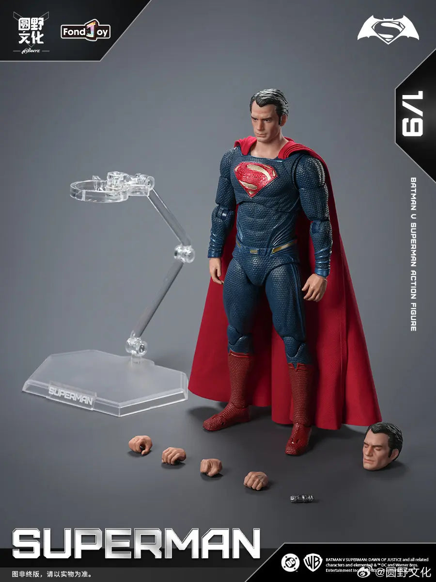 Original Fondjoy David Corenswet Superman Action Figure 1/9 New SupermanFigure PVC Joint Movable Collection Model Toys Gift