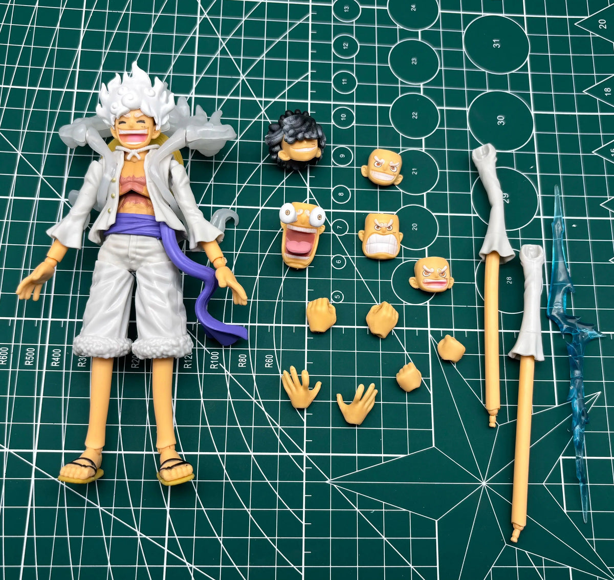 Bandai SHF One Piece Nika Action Figure - Luffy Collectible Model Toy for Boys Birthday Gift Ornament