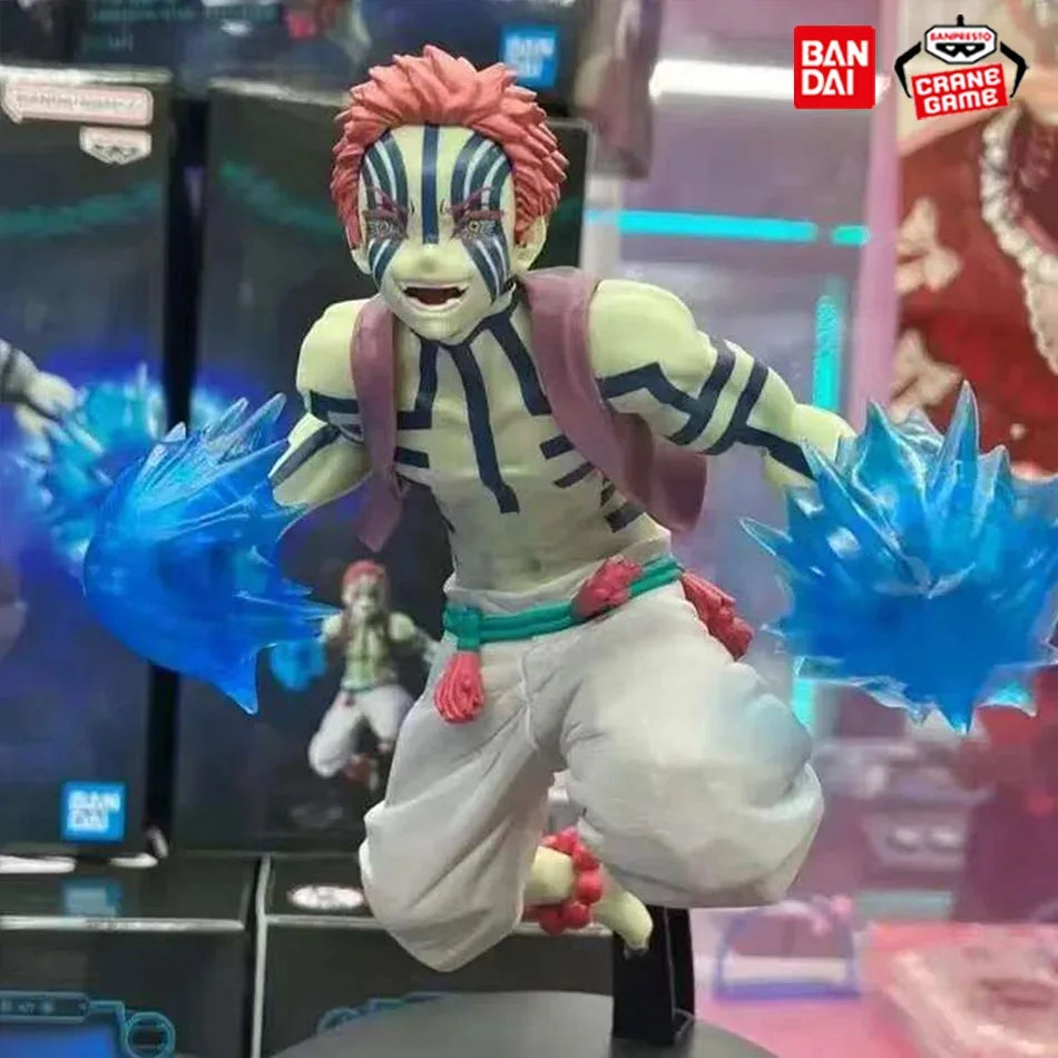 Bandai Anime Demon Slayer Figure Model Juuni Kitsuki Akaza Battle Figure Kimetsu No Yaiba Desktop Decoration Collection Gift