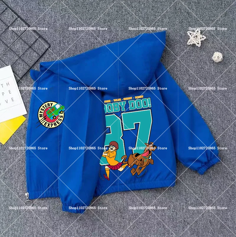Scooby-Doo Coat Windbreaker Zipper Clothes Breathable Soft Hooded Game Cartoon Anime Figure Spring Autumn Jacket Birthday Gift