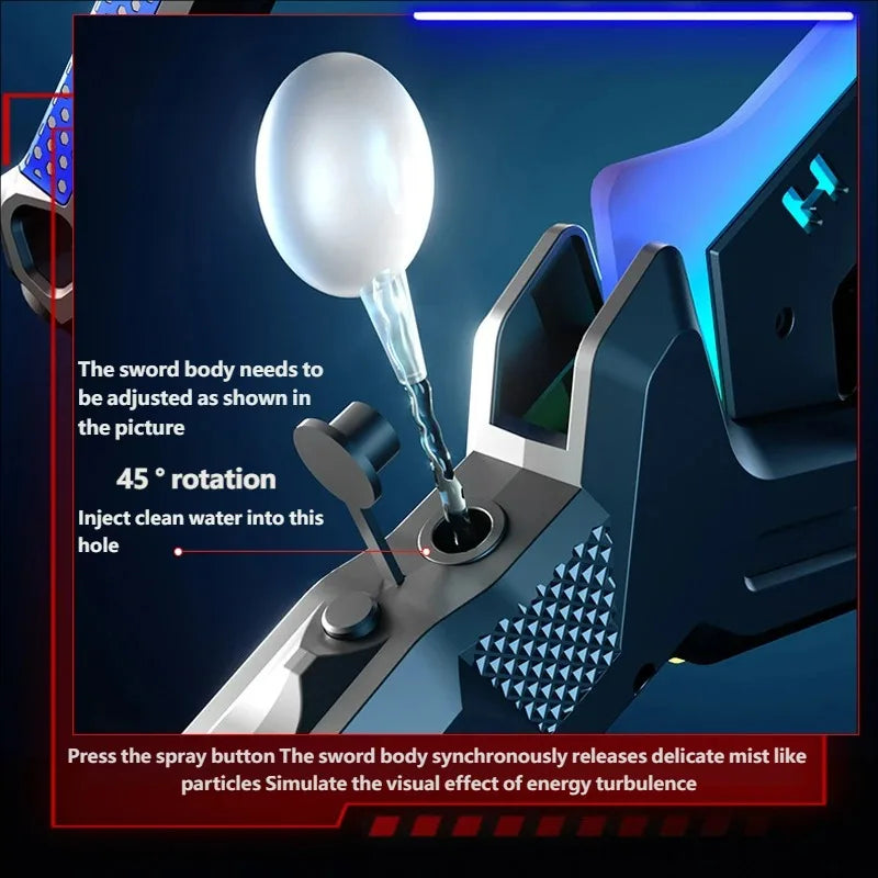 Lightsaber Toy AXE Light Stick 2 in 1 Sword Toys Lightstick Cosplay Role-Play Games Kids Gifts Cool Toy for Adult Children Boys