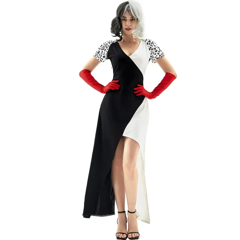ZOETOPKID Halloween Cosplay Costumes Clown Circus Party Dress Uniforms Female Costume Naughty Clown Performance Joker Clothing