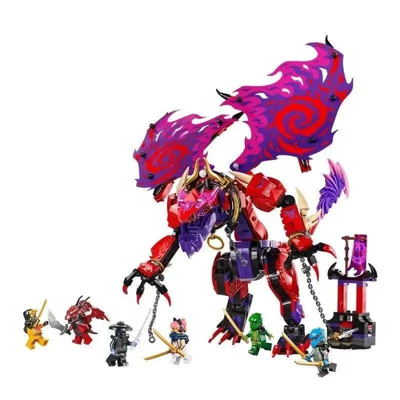 Educational Toys Moro's Dark Attack Dragon King Thunderfang Dragon of Chaos Mech Toy Birthday Gift