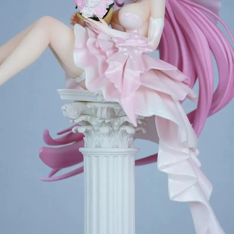 New 30cm Elysia Wedding Dress Anime Figure Pvc Model Collectible Desktop Ornamen Static model statue Surprise Gift