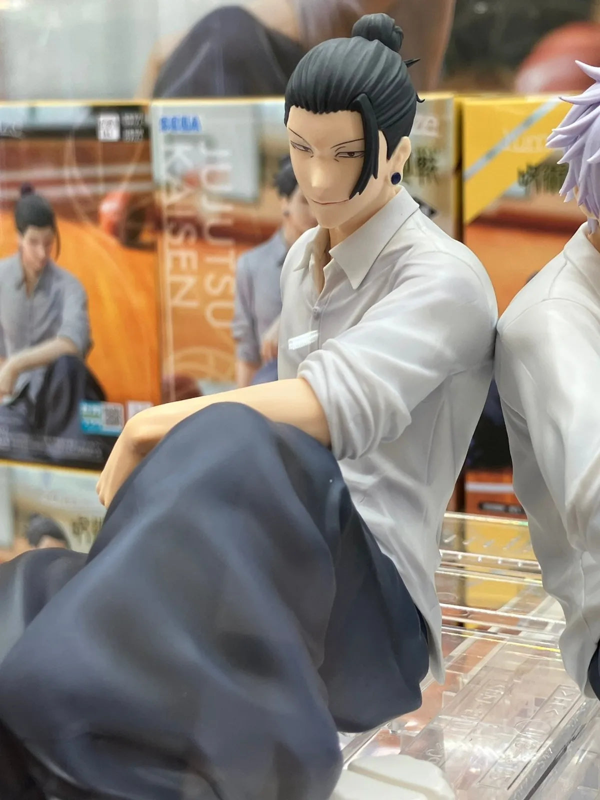Anime Jujutsu Kaisen Figure Gojo Satoru Action Figure Noodle Stopper Doll Geto Suguru Statue 14cm PVC Model Yumemirize Toys