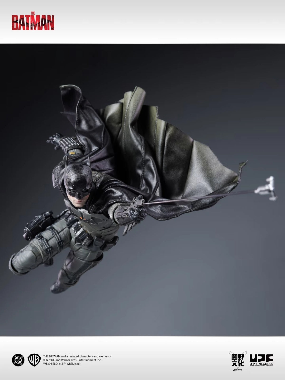 New Batman 1/12 UPF LPZZ Studio Batman Action Figure DC Robert Pattinson Batman Figurine Model Statue Collectible Toys Gifts