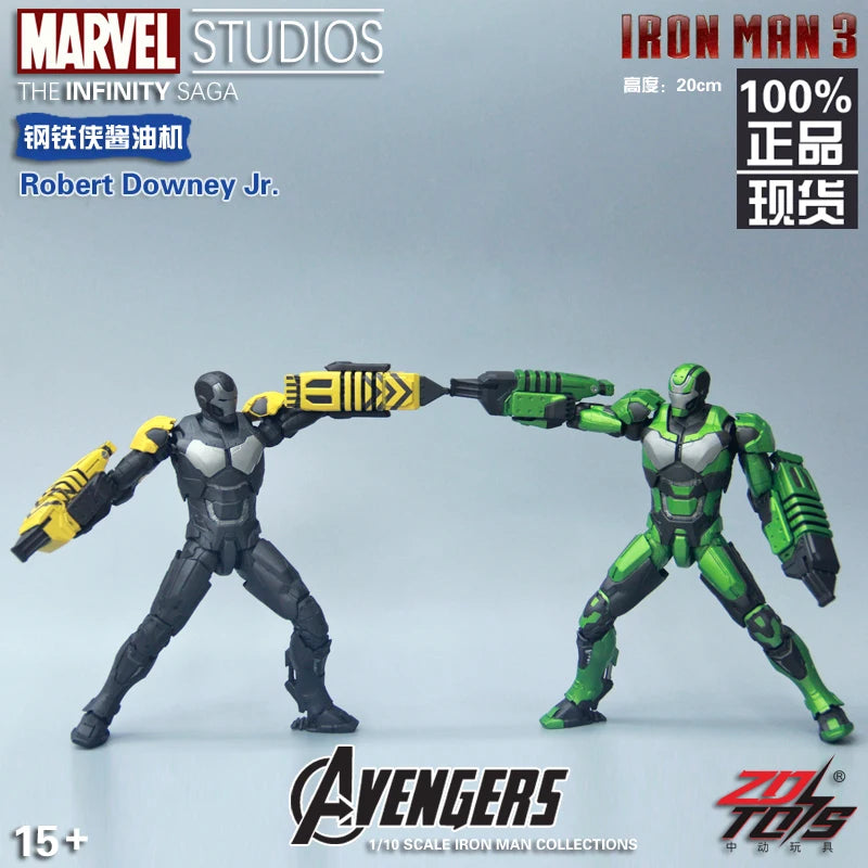 ZD Toys Marvel Studios Iron Man MK3 Action Figure MK35 MK24 MK40 MK38 Tony Stark Ironman Figure Action Collect Toy Gift