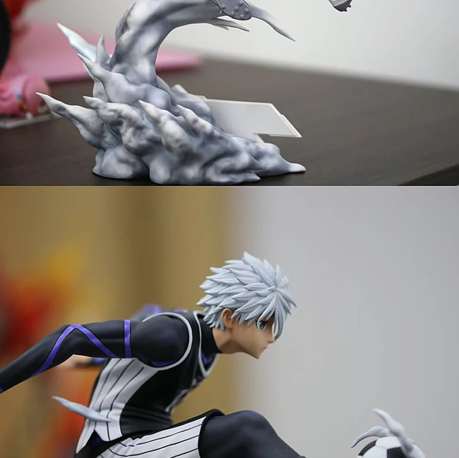 21cm Blue Lock Nagi Seishiro Action Figure Dynamic Shooting Pose Statue Anime Model Toy Desktop Ornament Gift For Soccer Fans