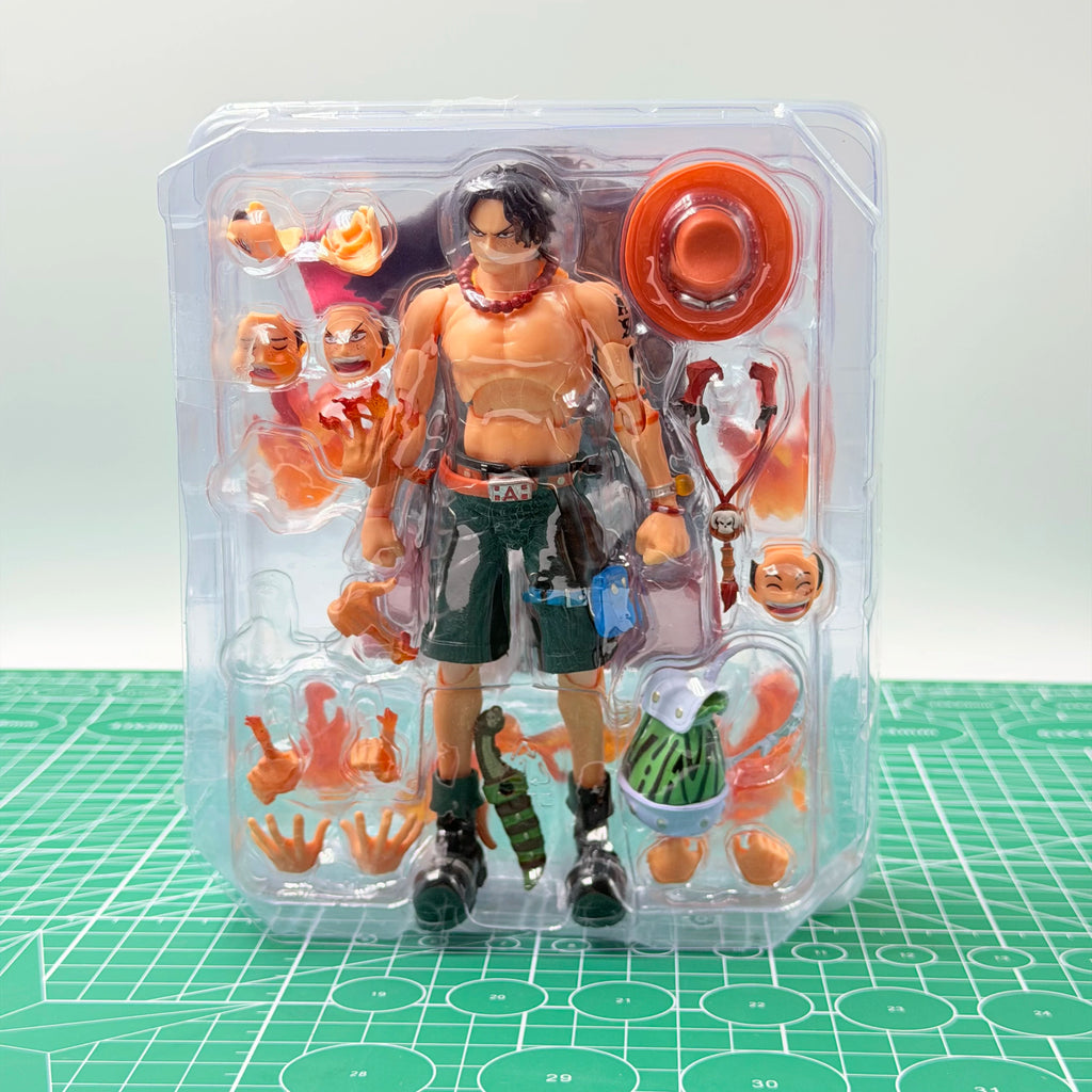 Bandai Soul Limited SHF Fire Fist Ace Top War One Piece Joint Mobile Handheld Model in Stock