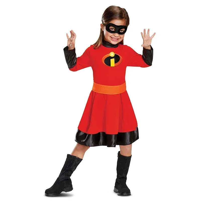 Violet Dash Kids Cosplay Jumpsuit Adult Superhero Family Costume For Halloween Carnival Baby Jack Costume