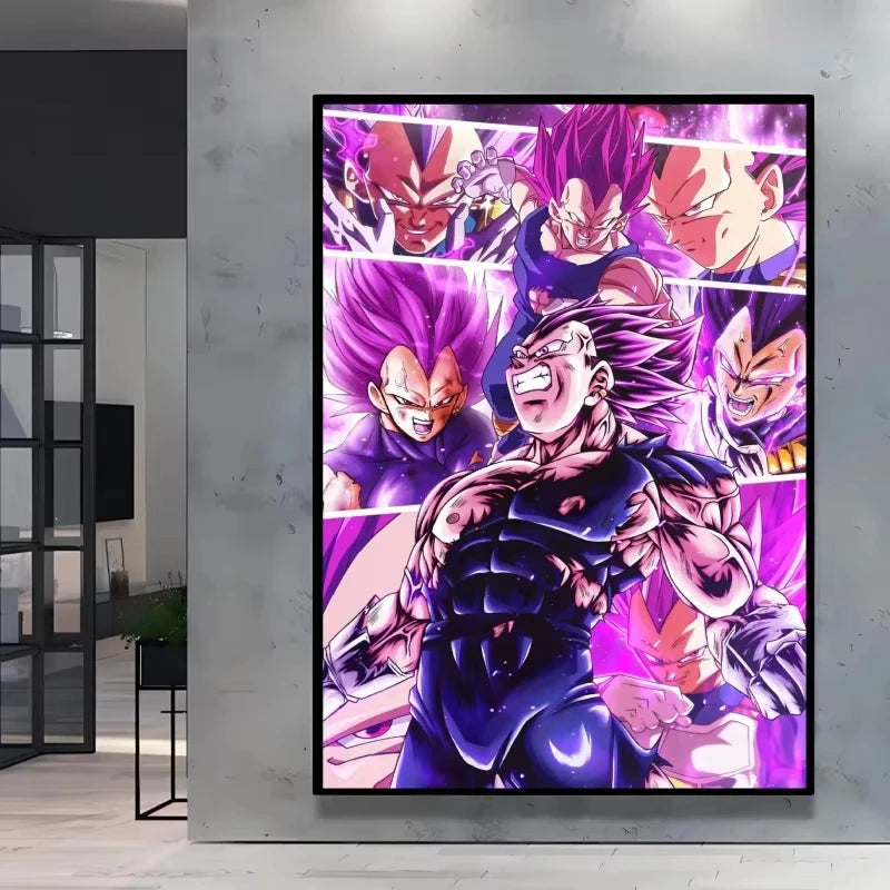 Classic Dragon Ball Goku Posters Canvas Printing Character Action Figures Vegeta Home Decorative Modern Living Room Posters