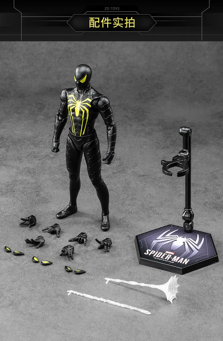 Zd Toys Marvel Spider Man Action Figure Ps4 Game Version Full Articulated Collectible Model For Display