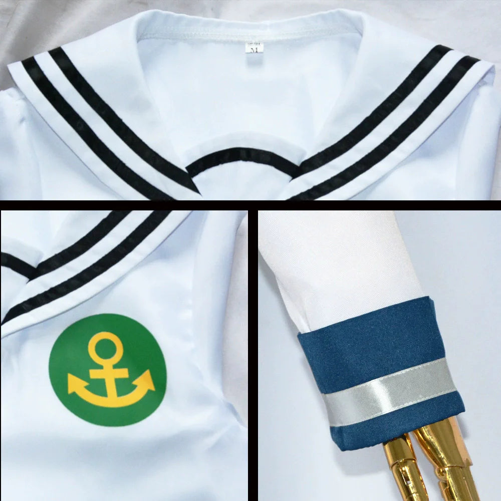 Higashikata Josuke Jo Cosplay Jo's Costume Women Man Suit Adventure Halloween Carnival Outfits Role Play Sailor Suit Hat 4PCS