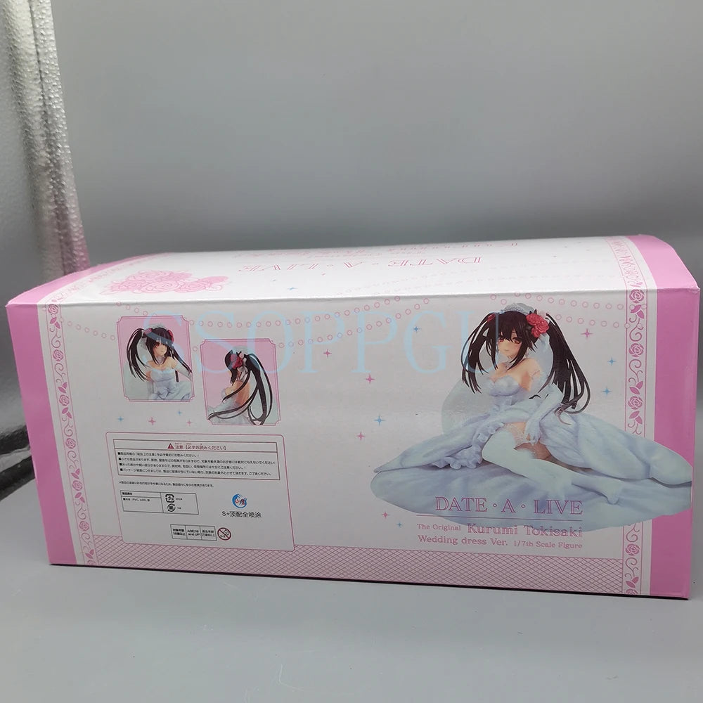 KDcolle Date A Live Figure Tokisaki Kurumi Nightmare Wedding Dress Anime Girl PVC Action Figure Toy Statue Collection Model Doll