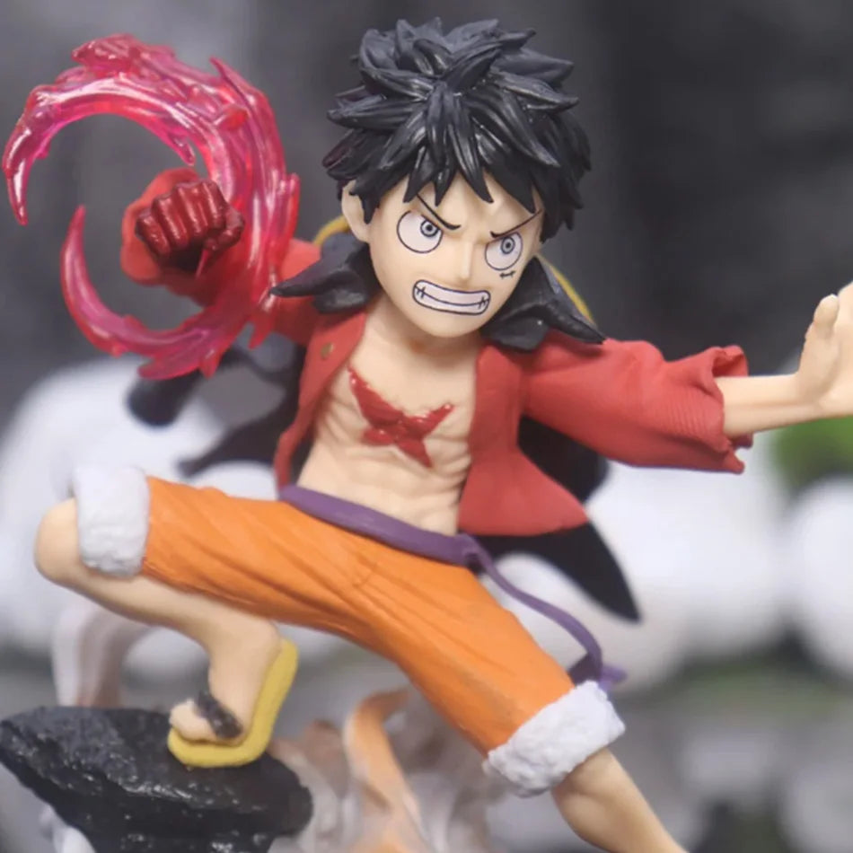 18cm One Piece Monkey D. Luffy Figures Battle Style Action Figures Anime Collection PVC Model Doll Toys Kid Birthday Gifts