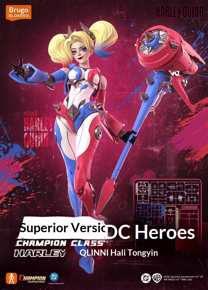 Blokees Dc Universe Champion Class Building Model Kit Superman Harley Quinn Nightwing Batman Beyond Diy Collectible Action Figur