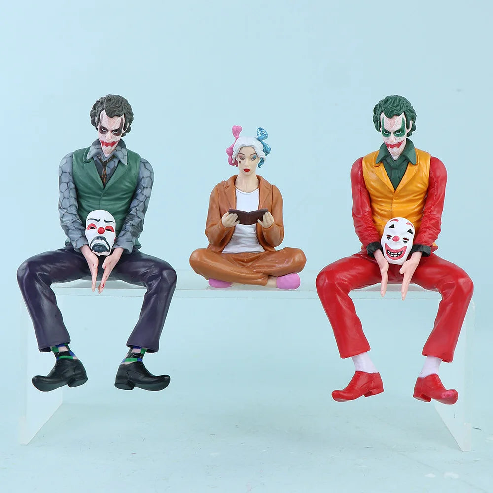 Jester Model Roof Decoration Joker Heath Ledger Sitting Posture Figures Car Doll Tail And Roof Pendant Model Statue Collectable