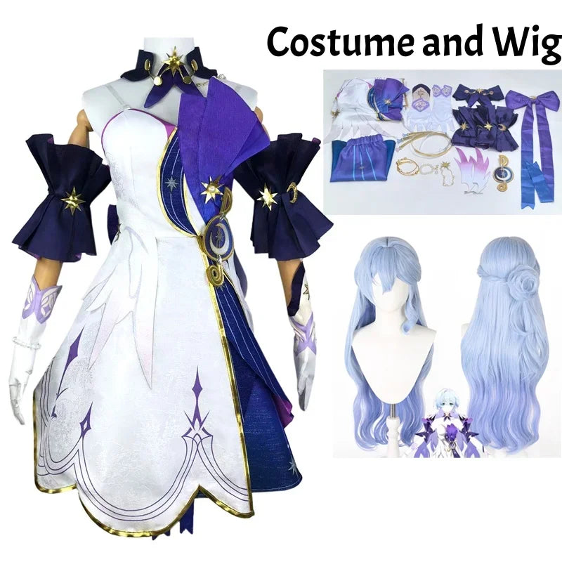 Cosplay Costume Robin Honkai Star Rail Anime Dress Women Halloween Party Role Play 3D Print Full Set