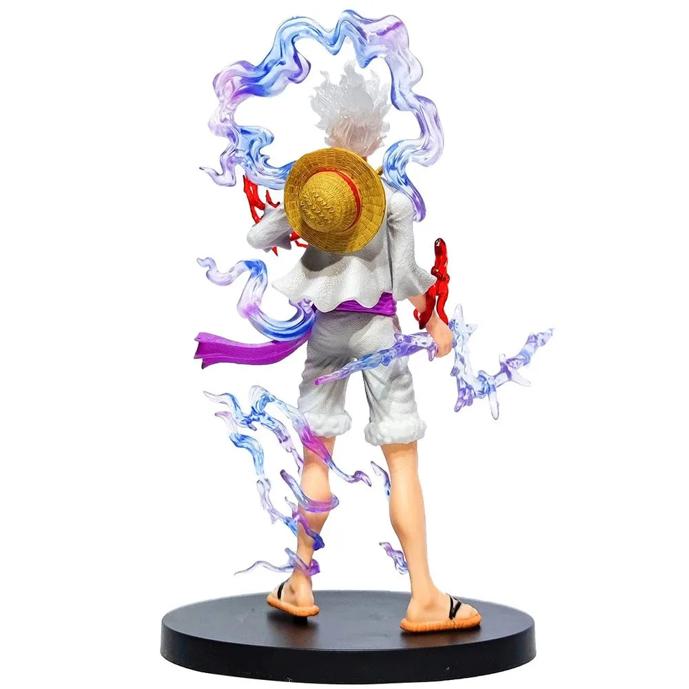 20cm/7.87in Anime One Piece Figure GEAR 5 Nika Sun God Luffy Action Figures Pvc Statue Collection Model Toys Gifts