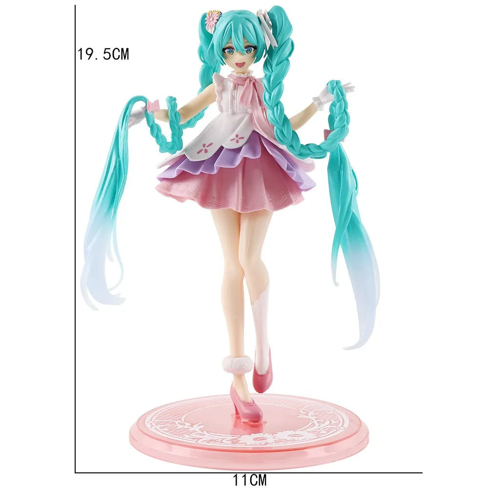 Hatsune Miku Figure Anime Girl Model Desktop Decor Collectible Doll Gift for Fans Future Vocaloid Statue Japanese Kawaii Otaku