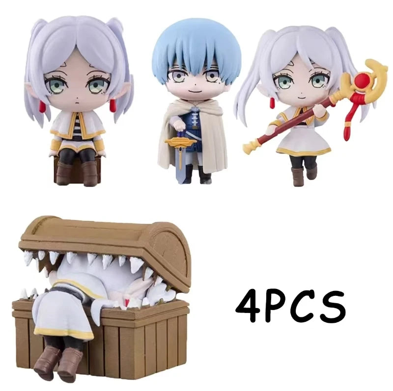 Anime Frieren Figure 4pcs/Set 5 style Cute Sousou No Frieren Action Figure Collectible Model Toy Desktop Decoration Gift