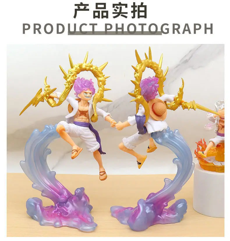 8-28cm One Piece Anime Figures Nika Luffy Gear 5th Action Figure Gear 5 Sun God Pvc Figurine Gk Statue Model Decoration Toys