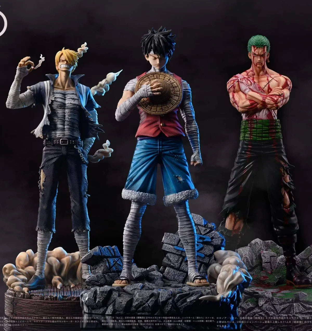 26/30cm Anime One Piece Figure Roronoa Zoro Luffy Vinsmoke Sanji Stand Posture Pvc Statue Action Figurine Model Collection Toy