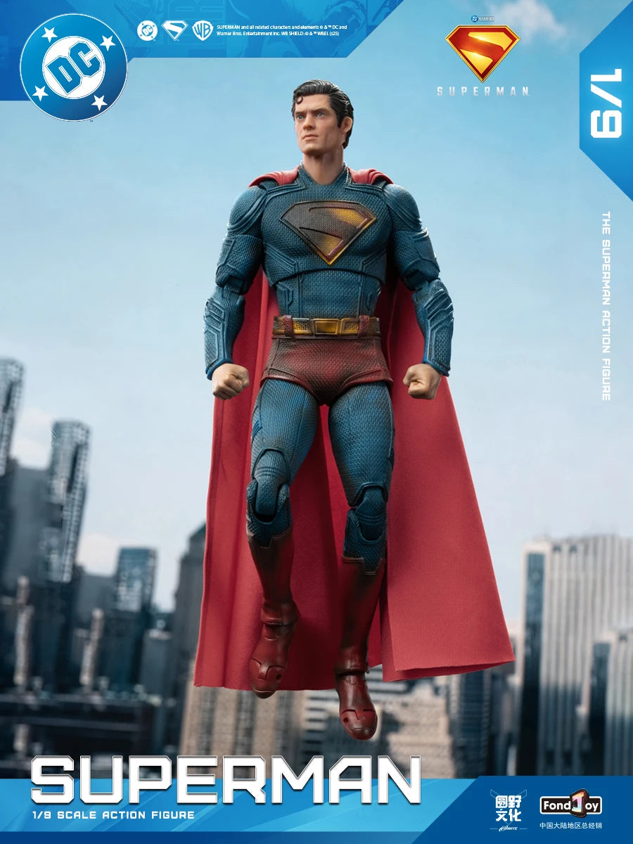 Original Fondjoy David Corenswet Superman Action Figure 1/9 New SupermanFigure PVC Joint Movable Collection Model Toys Gift