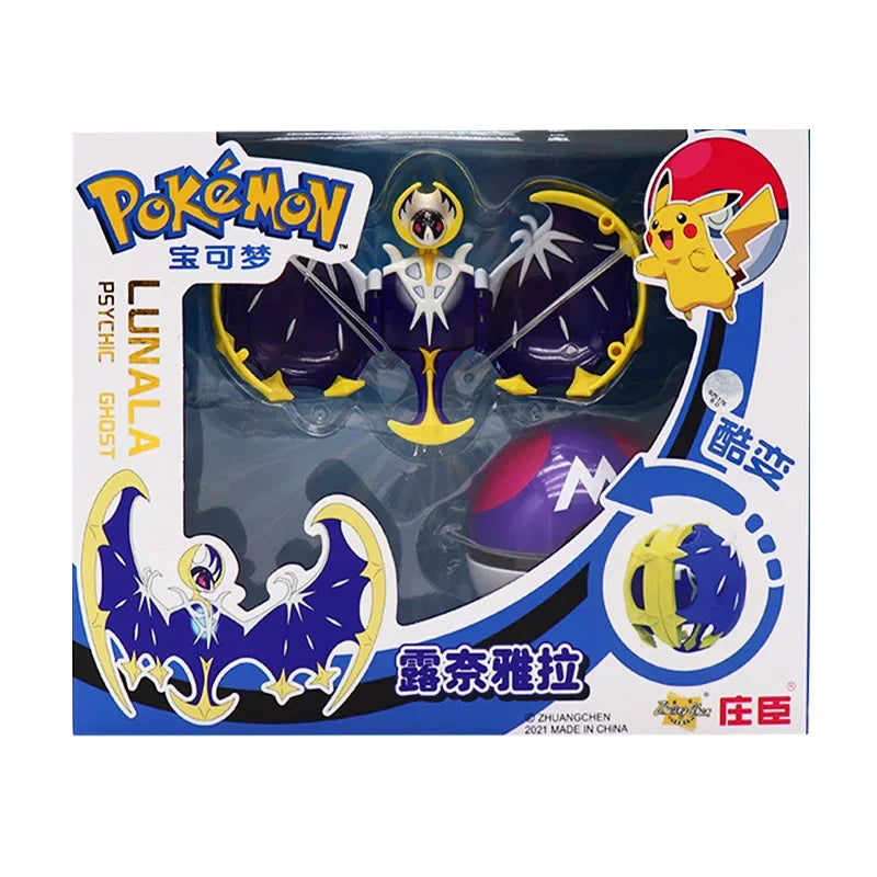 Deform Pokemon Pokeball Greninja Lucario Ball Action Figure Toy Set Mew Pikachu Dragonite Snorlax Venusaur Blastoise Elf Monster