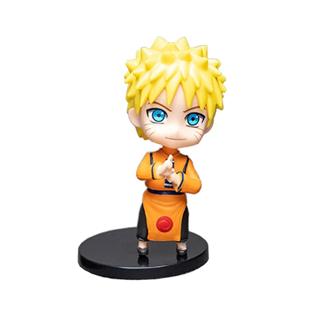 6 styles 9cm Anime Naruto Figures PVC Q Version Doll Gaara Kakashi  Figure Room Decoration Cartoon Kawaii Boy Toy Kid Gift