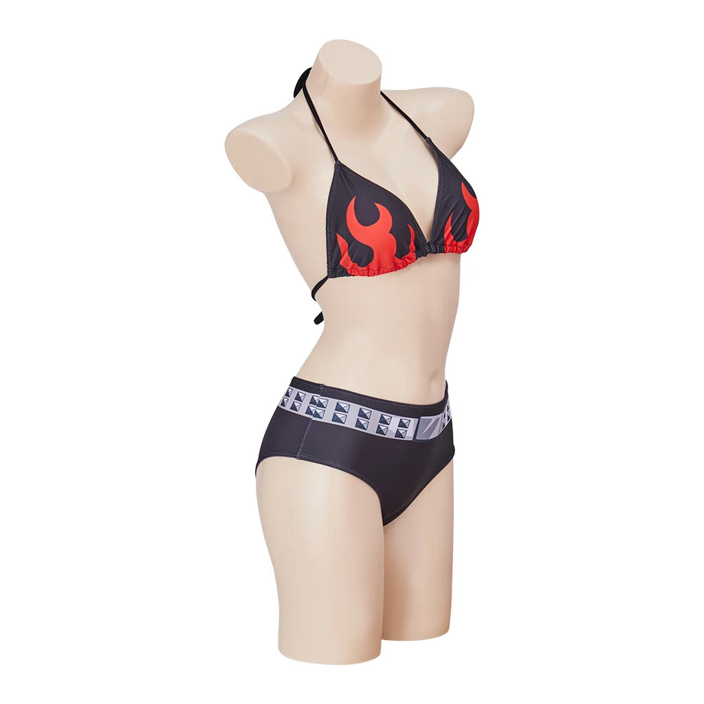 Yoko Littner Cosplay Costume Bikinis Set Women Girls Swimsuit Yoko Sexy Bathing Set Halloween Carnival Poor Party Swimwear