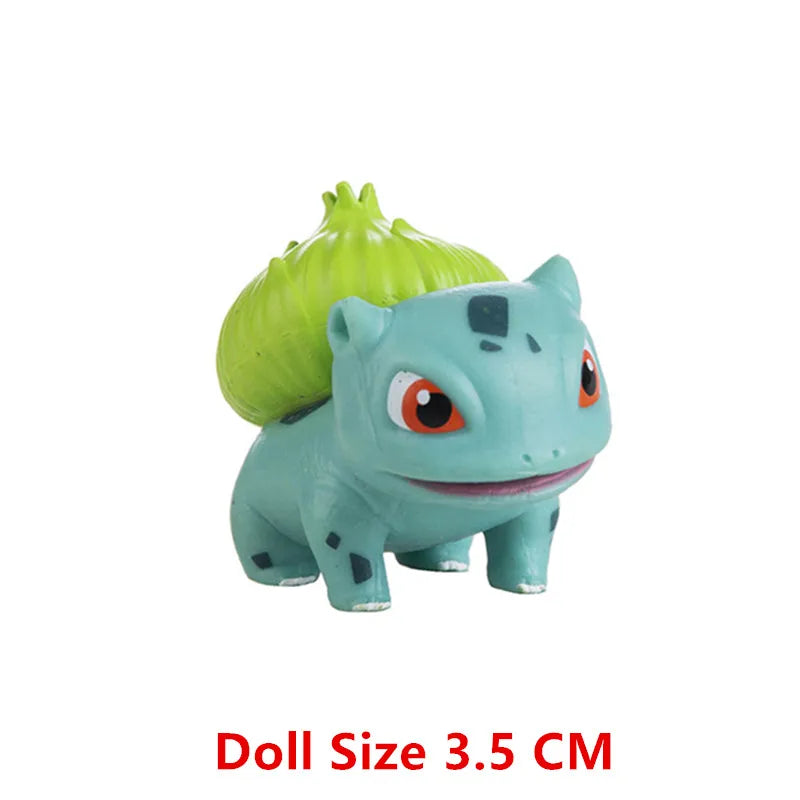 Pokemon Cartoons Anime Figure Pikachu Charmander Eevee Squirtle Cosplay Toys Model Figure Collection Dolls Birthday Gift