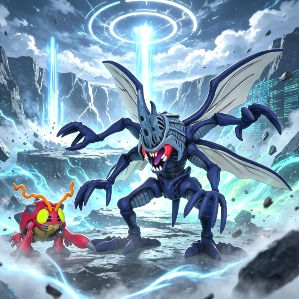 5-16cm Anime Digimon Adventure Figure Kabuterimon And Tentomon Action Figures Pvc Statue Desktop Collection Model Toys Gifts