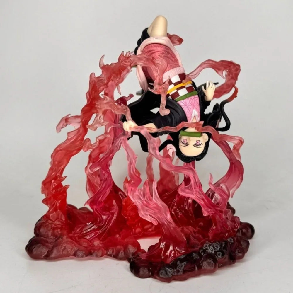 16cm/6.29in Anime Demon Slayer Figure Kamado Nezuko Action Figures Pvc Statue Desktop Ornamen Collection Model Toys Gifts