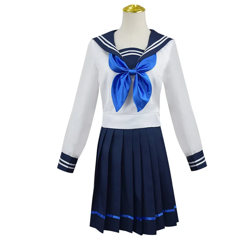 Game Blue Archive Cosplay Tongsheng Kikyou Costume Sailor Cape Cartoon Anime Dress Ear Headwear Wig JK Uniform Top Skirts Kimono