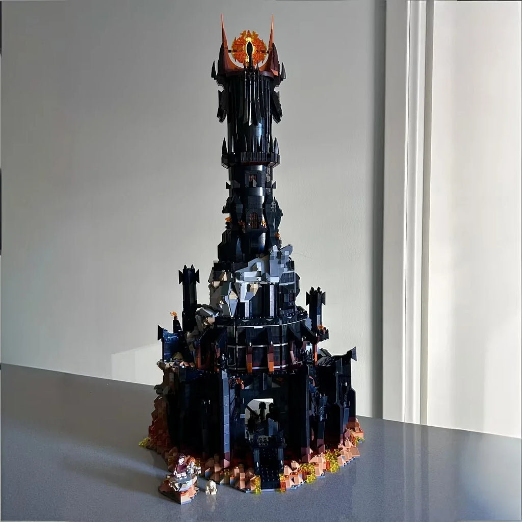 2026 New Home Decoration Creative Black Tower Model Toys 5471PCS Birthday and Christmas Gifts