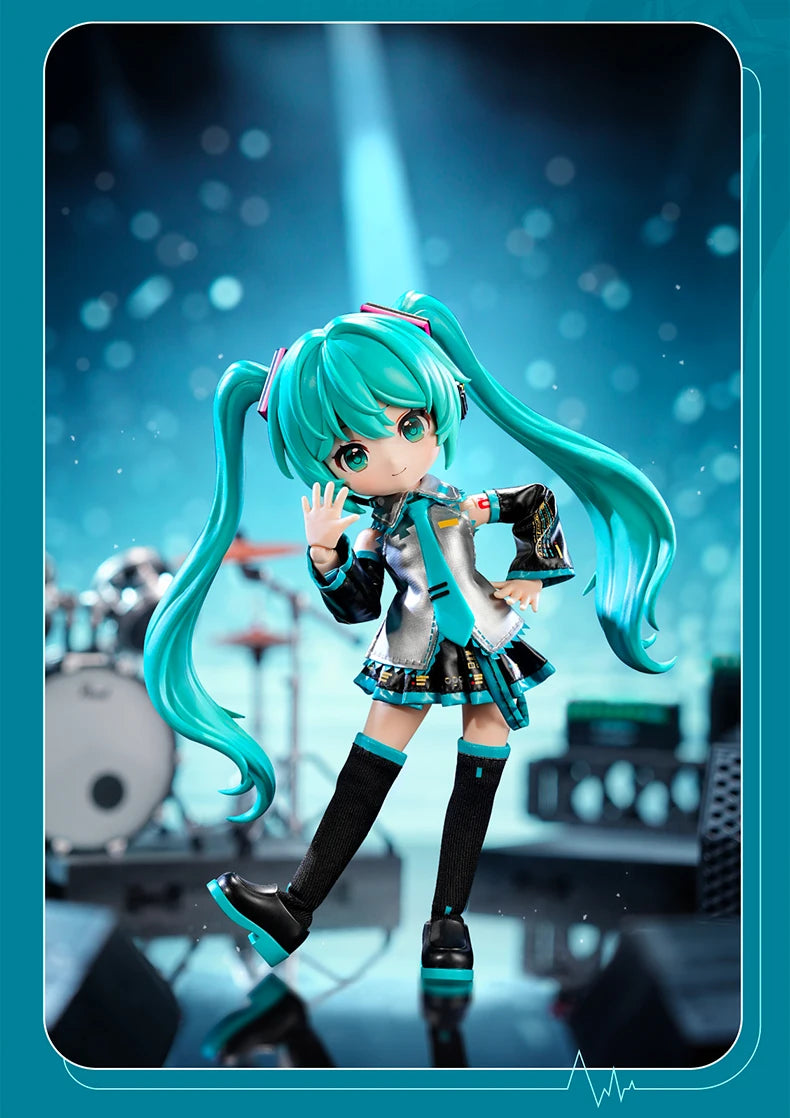 Blokees Hatsune Miku Action Figure DIY Joint Mobility Anime Assembly Figurine Toy Cartoon Doll Collection Figures Christmas Gift