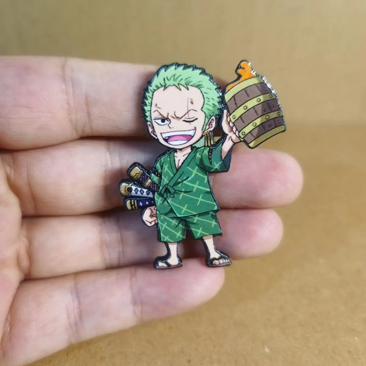 One Piece Luffy Zoro Magnetic Refrigerator Sticker Hot Sale In Stock Anime Cartoon Manga Kitchen Decor