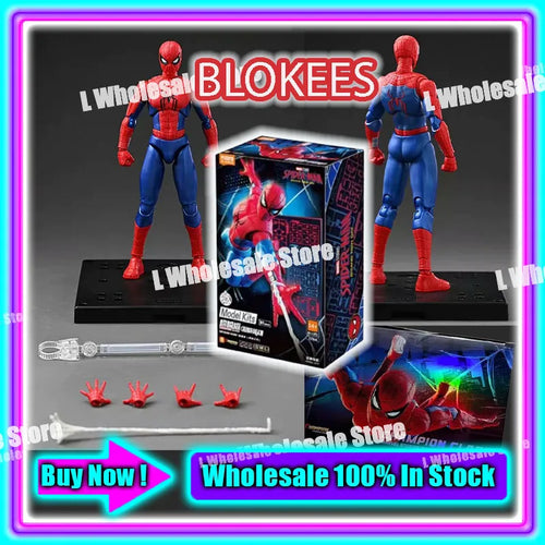 In Stock Blokees Spider-Man Champion Class Brand New Day spiderman Model Kit Spider Man Action Figure Collectible Gift Toys