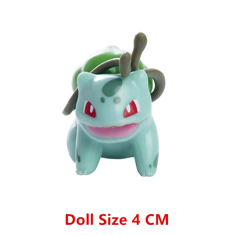 Pokemon Cartoons Anime Figure Pikachu Charmander Eevee Squirtle Cosplay Toys Model Figure Collection Dolls Birthday Gift