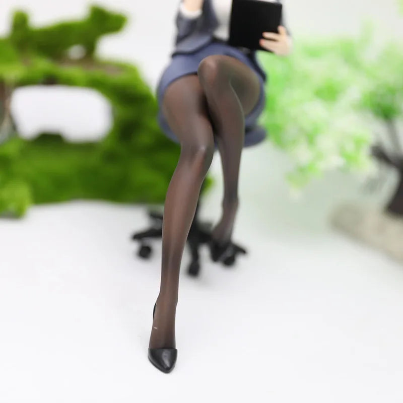 Anime Figure Azur Lane Takao Office Secretary Pvc Statue Bookshelf Computer Case Decoration Desktop Ornament Adult Collection