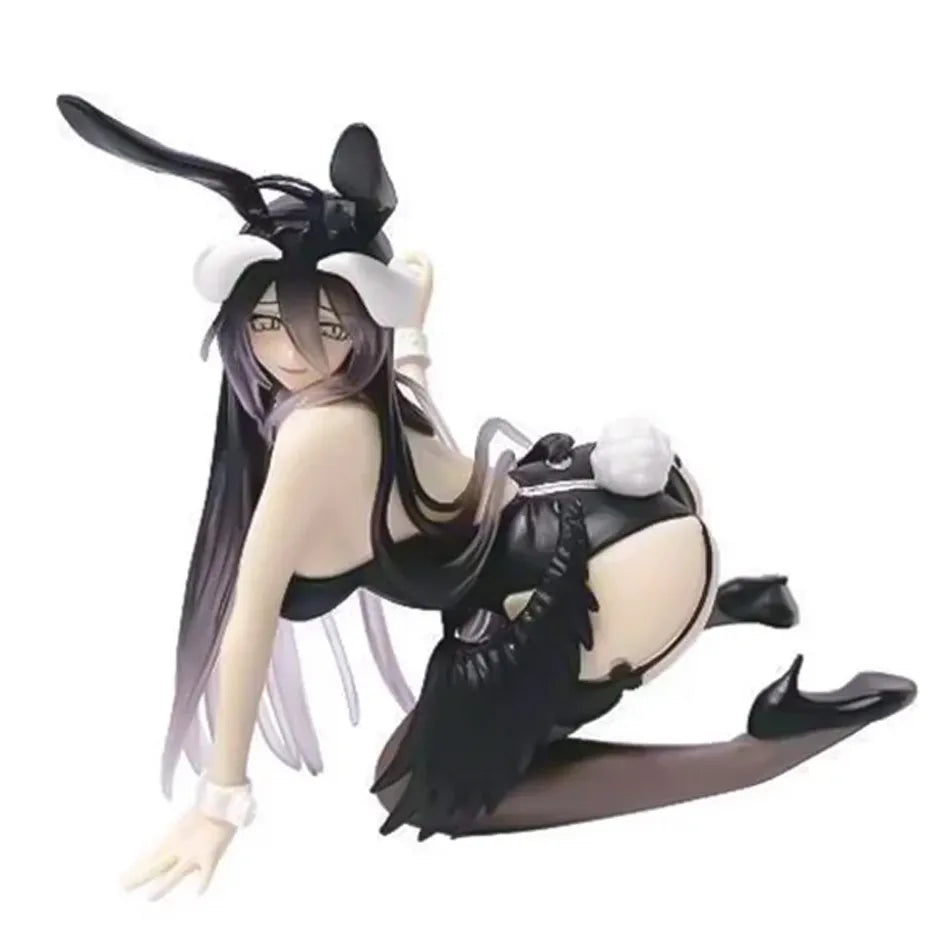 13CM Anime  Figure albedo Bunny Girl Kneeling Anime Model Toys Gifts Collection Decoration Ornaments PVC