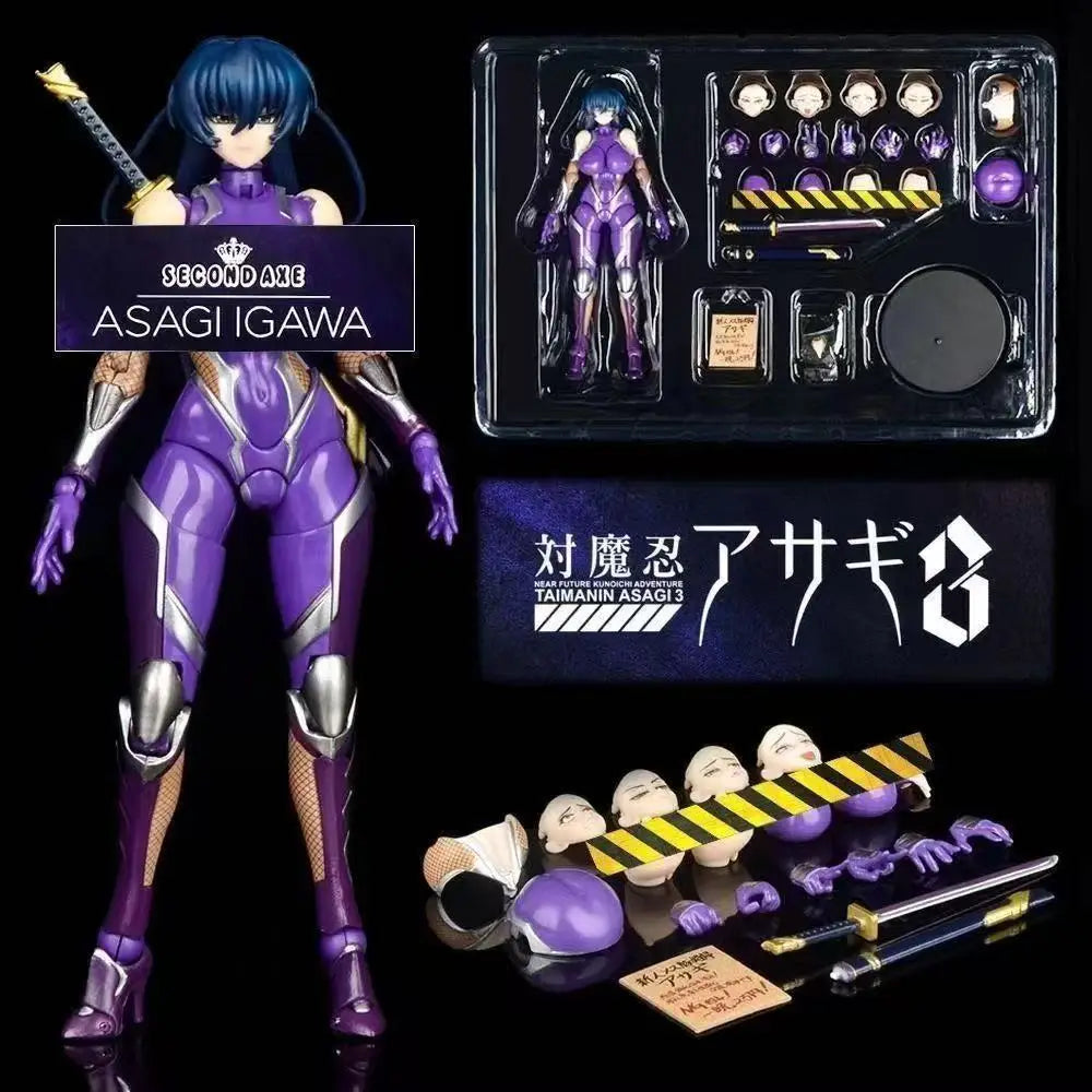 Domestic in-stock N Company Sexy Demon Ninja Asahei Ikawa Asahei Jointed Pure White Magical Girl Erika Kuramoto Action Figure