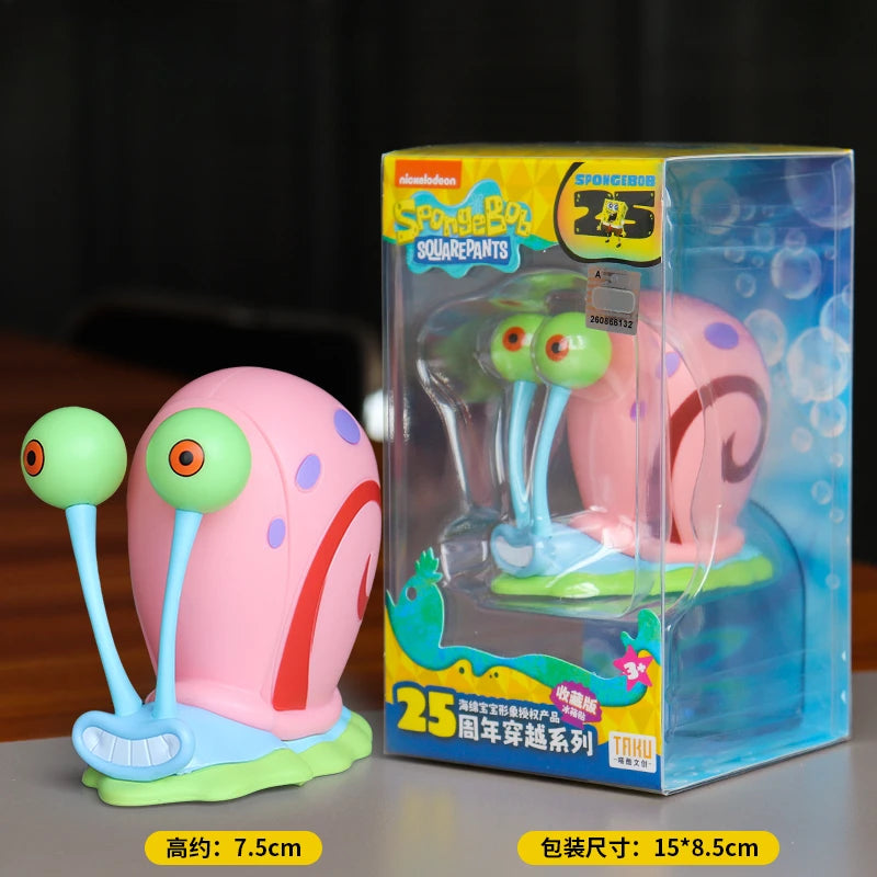 SpongeBob SuqarePants 25th Anniversary Series  Refrigerator Magnet Toy Magnetic Detachable Action Figures Collect Ornaments
