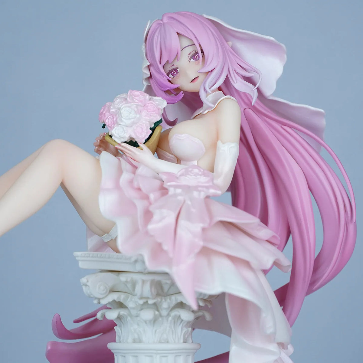 New 30cm Elysia Wedding Dress Anime Figure Pvc Model Collectible Desktop Ornamen Static model statue Surprise Gift