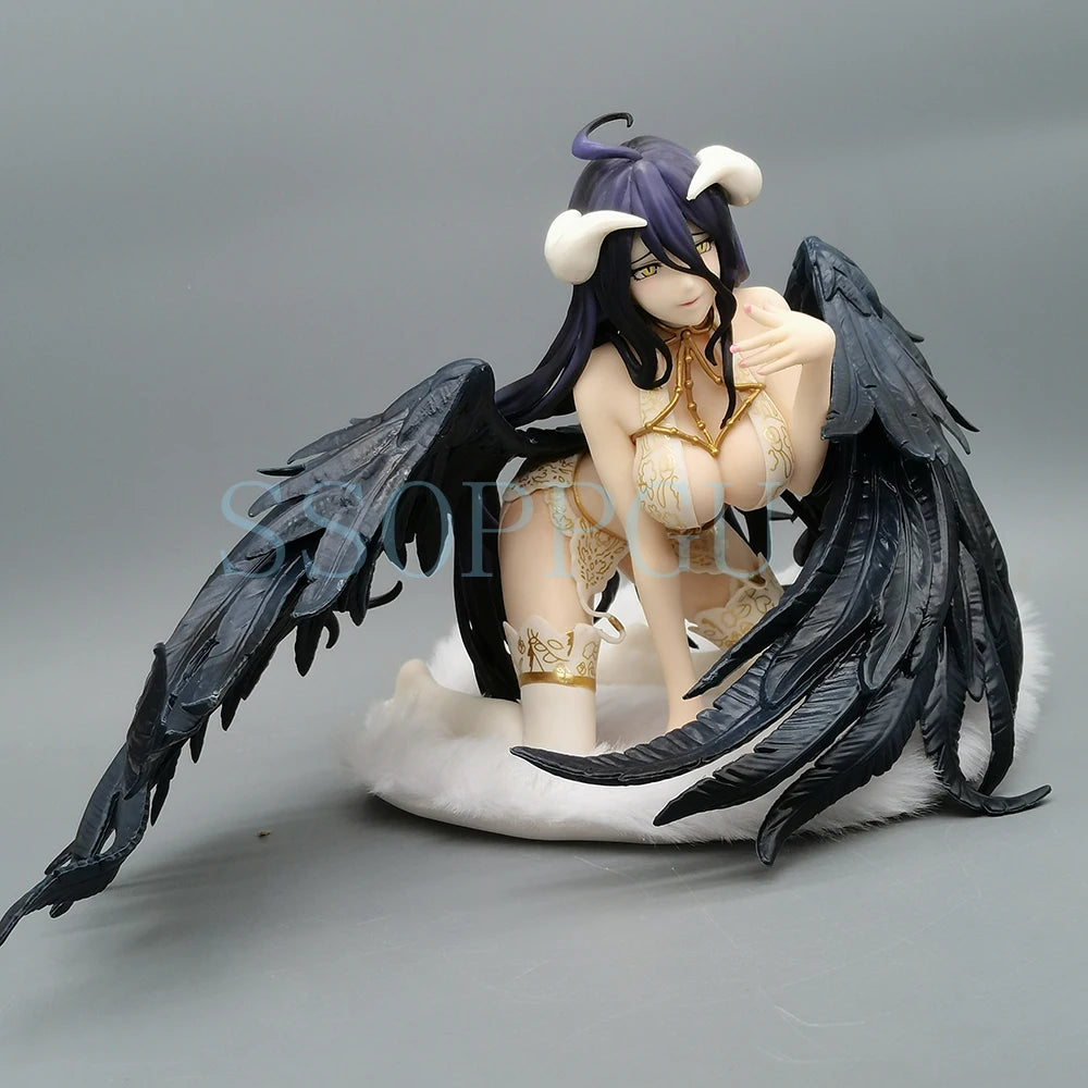 NEW 15CM Overlord Figure Albedo Lingerie 1/7 Claynel Anime Girl PVC Action Figure Toy Albedo Statue Adult Collection Model Doll
