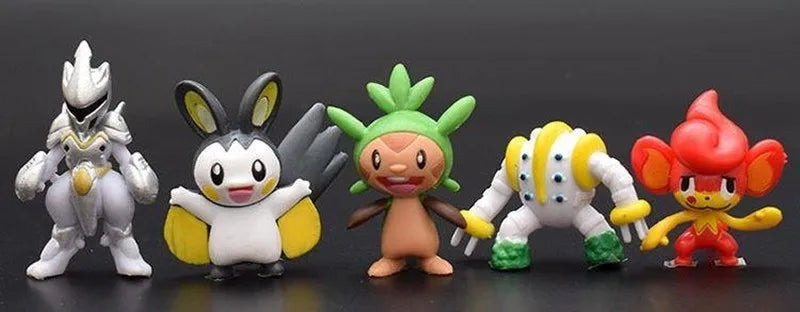 144pcs Mini Pocket Monster Action Figure Pvc Model Statue Ornament Desktop Decor Anime Collection Pc Case Doll Toy Gift
