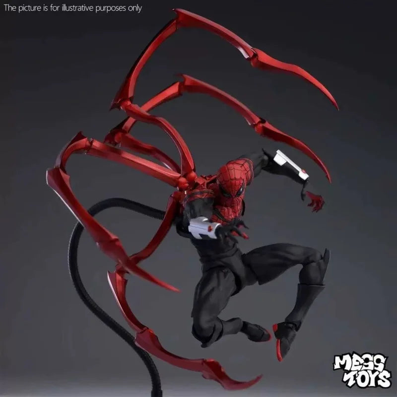 Hot Toys Superior Spider-Man Miles Morales Articulated Action Figure Collectible Toy With Replaceable Heads Hands And Stand