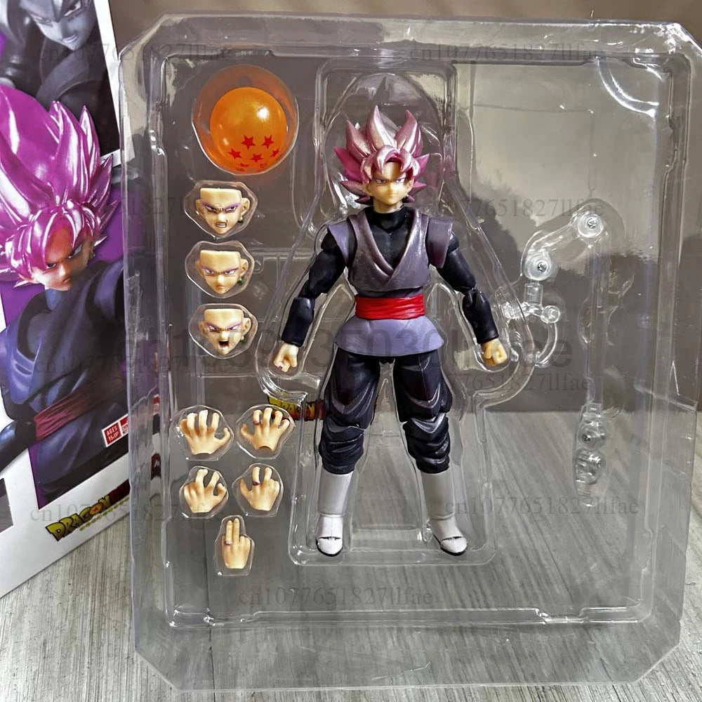 Dragon Ball Z Super Saiyan Rose Goku Black Action Figure Model Toys Joint Movable Gift For Friends Room Decor Christmas Present