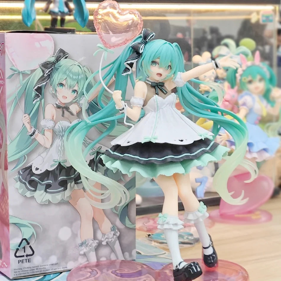 In Stock 19CM Hatsune Miku Birthday 2025 Amp Fancy Ver.~ Kawaii Anime Action Figure PVC  Desktop Decoration Collection Model Toy
